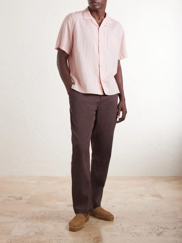 Convertible-Collar Linen and Lyocell-Blend Shirt - OU