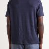 Linen-Blend T-Shirt - BK