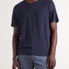 Linen-Blend T-Shirt - FR