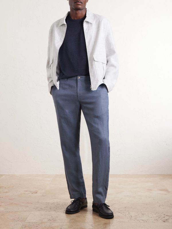 Linen-Blend T-Shirt - OU