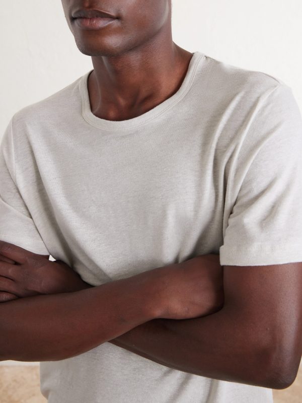 Linen-Blend T-Shirt - CU Linen-Blend T-Shirt - CU