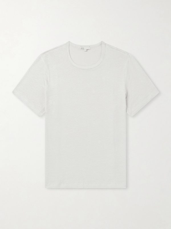Linen-Blend T-Shirt Linen-Blend T-Shirt