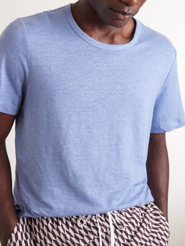 Linen-Blend Jersey T-Shirt - CU Linen-Blend Jersey T-Shirt - CU