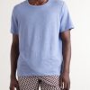 Linen-Blend Jersey T-Shirt - FR Linen-Blend Jersey T-Shirt - FR