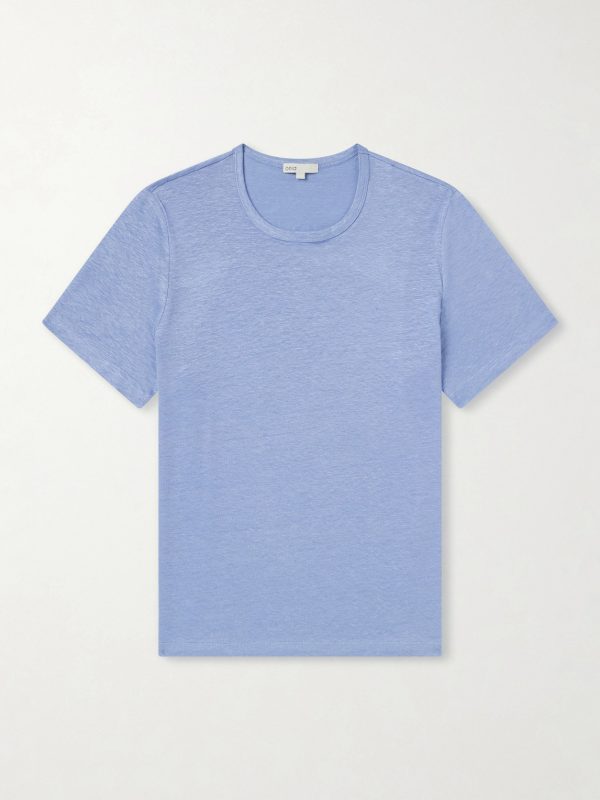 Linen-Blend Jersey T-Shirt Linen-Blend Jersey T-Shirt