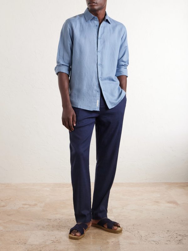 Linen and Lyocell-Blend Shirt - OU Linen and Lyocell-Blend Shirt - OU