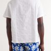 Cotton and Linen-Blend Polo Shirt - BK Cotton and Linen-Blend Polo Shirt - BK