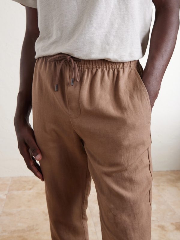 Straight-Leg Linen and Lyocell-Blend Trousers - CU Straight-Leg Linen and Lyocell-Blend Trousers - CU