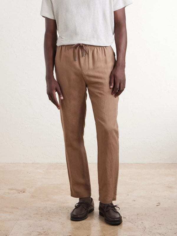 Straight-Leg Linen and Lyocell-Blend Trousers - FR Straight-Leg Linen and Lyocell-Blend Trousers - FR
