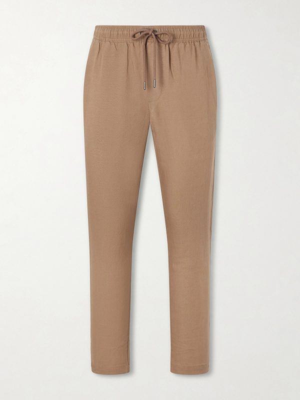 Straight-Leg Linen and Lyocell-Blend Trousers Straight-Leg Linen and Lyocell-Blend Trousers