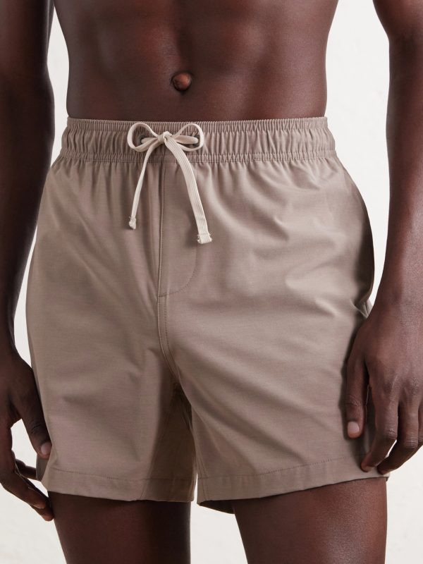 Land To Water Straight-Leg Mid-Length Swim Shorts - FR
