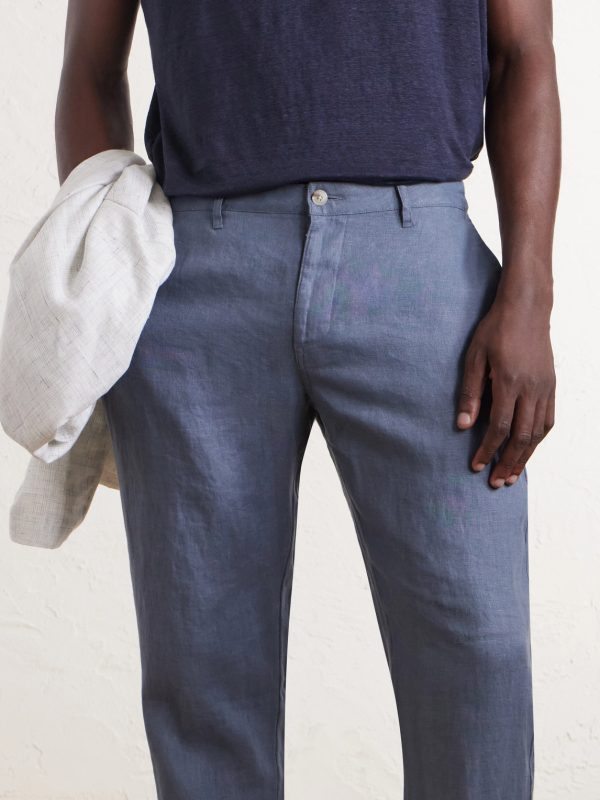 Straight-Leg Linen Trousers - CU Straight-Leg Linen Trousers - CU