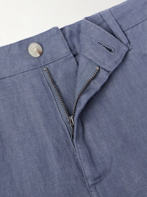 Straight-Leg Linen Trousers - E1 Straight-Leg Linen Trousers - E1