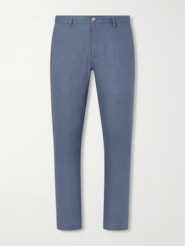 Straight-Leg Linen Trousers Straight-Leg Linen Trousers