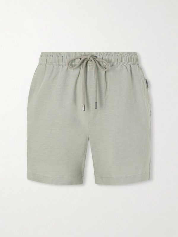 Straight-Leg Linen and Lyocell-Blend Shorts Straight-Leg Linen and Lyocell-Blend Shorts