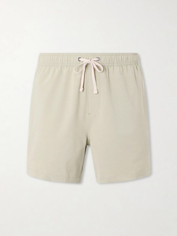 Land To Water Straight-Leg Mid-Length Swim Shorts