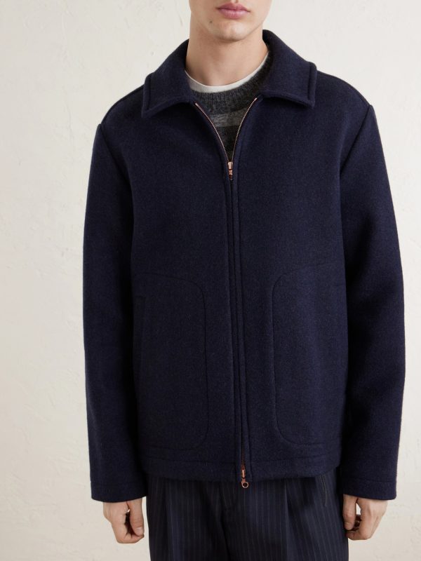 The Civvy Merino Wool and Cashmere-Blend Jacket - FR The Civvy Merino Wool and Cashmere-Blend Jacket - FR