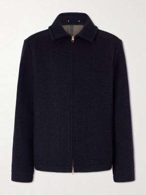 The Civvy Merino Wool and Cashmere-Blend Jacket The Civvy Merino Wool and Cashmere-Blend Jacket