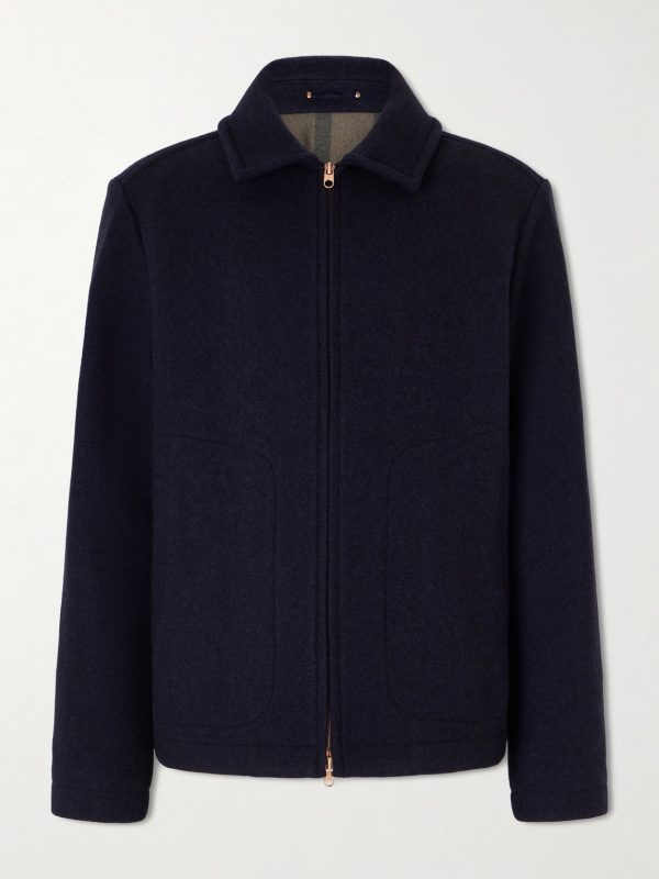 The Civvy Merino Wool and Cashmere-Blend Jacket The Civvy Merino Wool and Cashmere-Blend Jacket