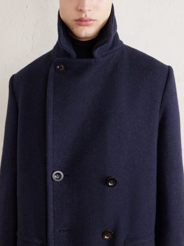 The Admiral's Great Shearling-Trimmed Merino Wool and Cashmere-Blend Coat - CU The Admiral's Great Shearling-Trimmed Merino Wool and Cashmere-Blend Coat - CU