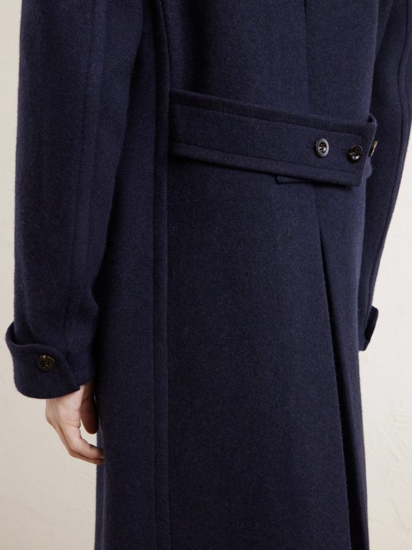 The Admiral's Great Shearling-Trimmed Merino Wool and Cashmere-Blend Coat - E1 The Admiral's Great Shearling-Trimmed Merino Wool and Cashmere-Blend Coat - E1