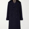 The Admiral's Great Shearling-Trimmed Merino Wool and Cashmere-Blend Coat The Admiral's Great Shearling-Trimmed Merino Wool and Cashmere-Blend Coat