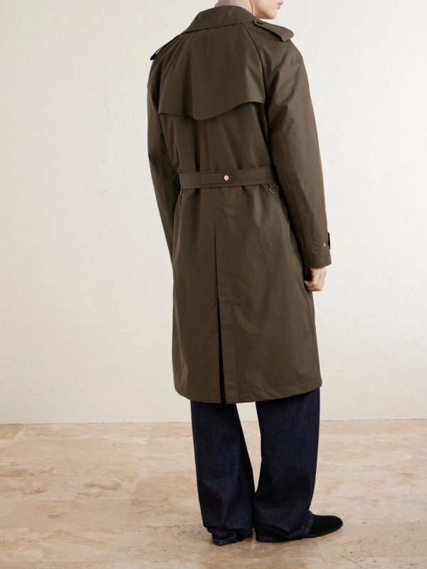 The Despatch Rider's Double-Breasted Belted Cotton Trench Coat - BK The Despatch Rider's Double-Breasted Belted Cotton Trench Coat - BK