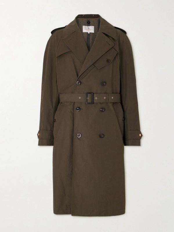 The Despatch Rider's Double-Breasted Belted Cotton Trench Coat The Despatch Rider's Double-Breasted Belted Cotton Trench Coat