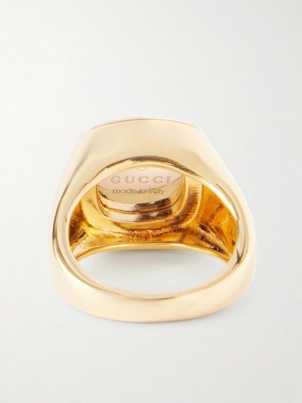 Crest Gold- and Silver-Tone Signet Ring - BK