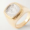 Crest Gold- and Silver-Tone Signet Ring - CU