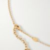 Crest Gold- and Silver-Tone Pendant Necklace - BK Crest Gold- and Silver-Tone Pendant Necklace - BK