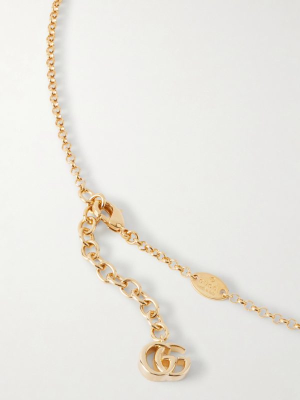 Crest Gold- and Silver-Tone Pendant Necklace - BK Crest Gold- and Silver-Tone Pendant Necklace - BK