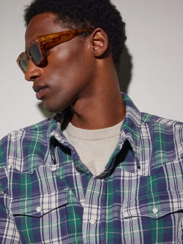 Swinger D-Frame Acetate Sunglasses - BK
