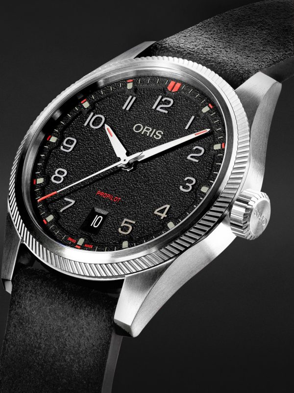 ProPilot Date Automatic 41mm Stainless Steel and Leather Watch, Ref. No. 01 733 7805 4164-07 6 20 04LC - FR