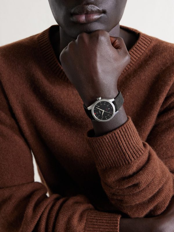 ProPilot Date Automatic 41mm Stainless Steel and Leather Watch, Ref. No. 01 733 7805 4164-07 6 20 04LC - OU