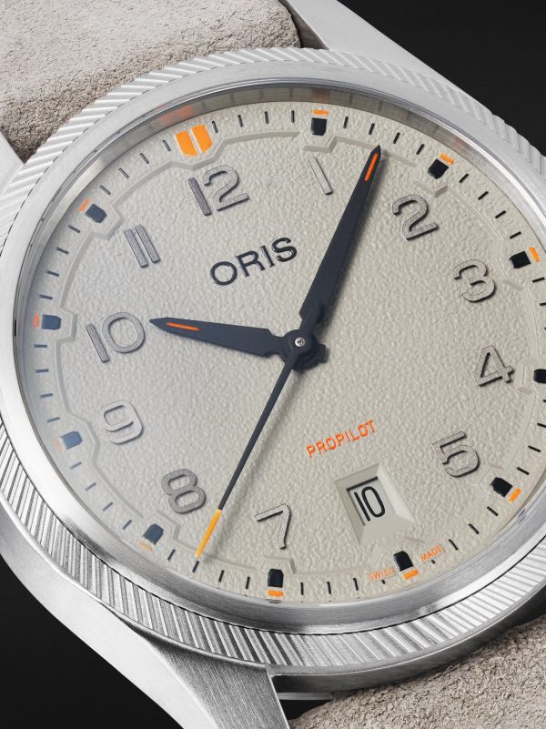 ProPilot Date Automatic 41mm Stainless Steel and Leather Watch, Ref. No.01 733 7805 4163-07 6 20 15LC - CU ProPilot Date Automatic 41mm Stainless Steel and Leather Watch, Ref. No.01 733 7805 4163-07 6 20 15LC - CU