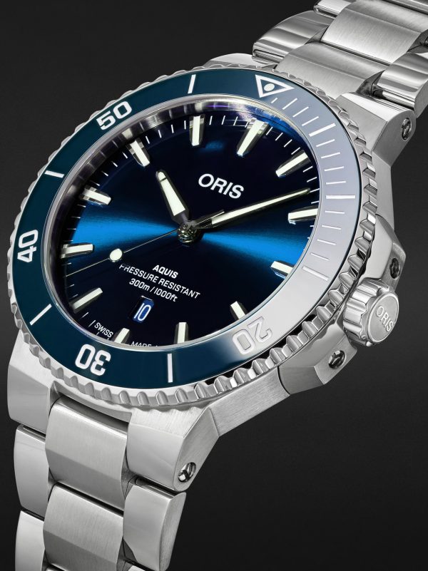Aquis Date Automatic 43.5mm Stainless Steel Watch, Ref. No. 01 733 7789 4135-07 8 23 04PEB - FR Aquis Date Automatic 43.5mm Stainless Steel Watch, Ref. No. 01 733 7789 4135-07 8 23 04PEB - FR