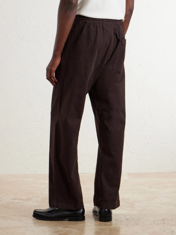 Floyde Straight-Leg Garment-Dyed Stretch-Cotton Twill Drawstring Trousers - BK Floyde Straight-Leg Garment-Dyed Stretch-Cotton Twill Drawstring Trousers - BK