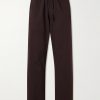 Floyde Straight-Leg Garment-Dyed Stretch-Cotton Twill Drawstring Trousers Floyde Straight-Leg Garment-Dyed Stretch-Cotton Twill Drawstring Trousers