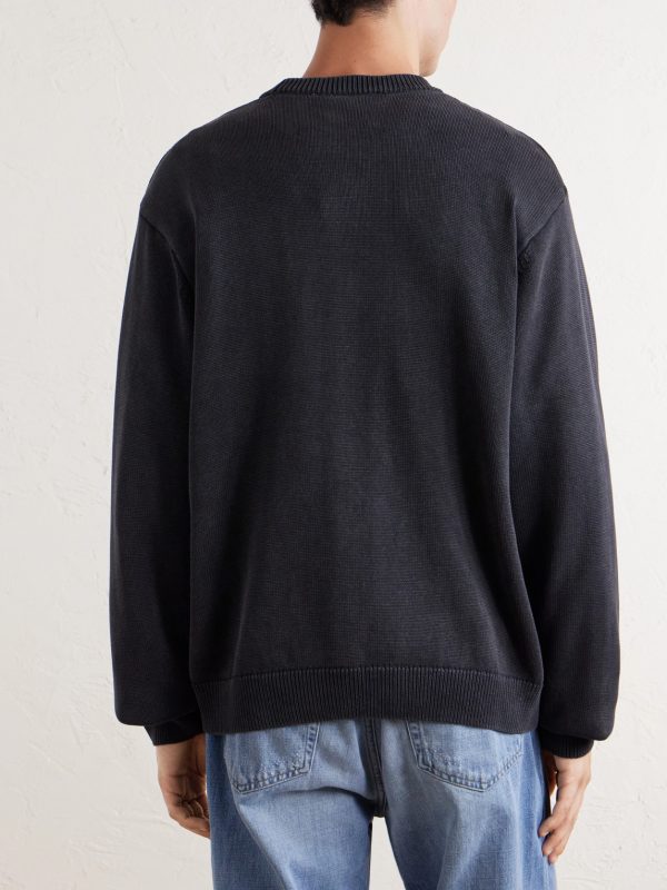 Kori Logo-Embroidered Cotton Sweater - BK