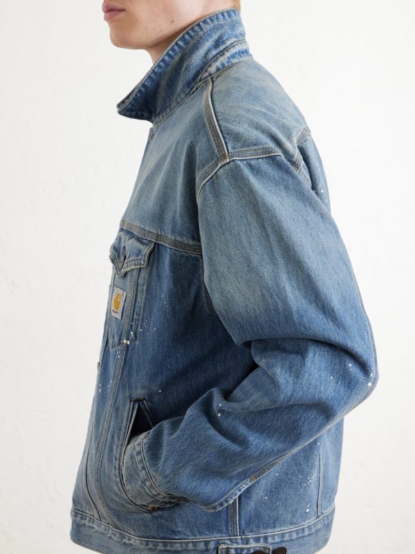 Helston Paint-Splattered Denim Jacket - CU