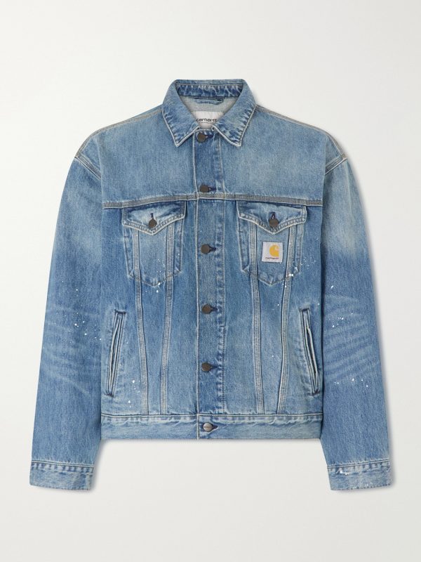Helston Paint-Splattered Denim Jacket