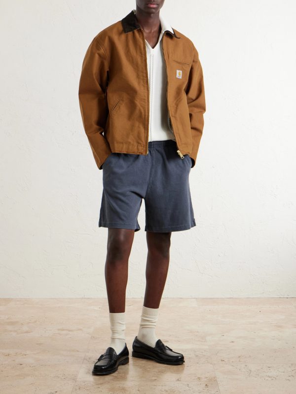Harper Straight-Leg Cotton-Jersey Shorts - OU Harper Straight-Leg Cotton-Jersey Shorts - OU