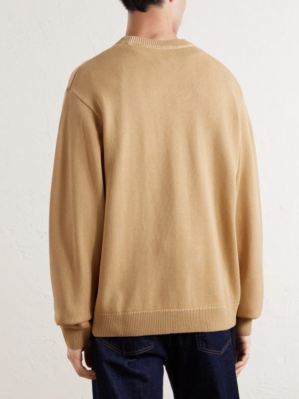 Kori Logo-Embroidered Cotton Sweater - BK Kori Logo-Embroidered Cotton Sweater - BK
