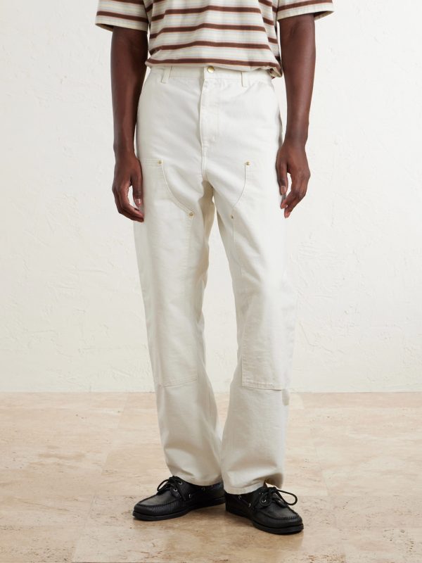 Double Knee Straight-Leg Cotton-Canvas Carpenter Trousers - FR Double Knee Straight-Leg Cotton-Canvas Carpenter Trousers - FR