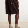Floyde Straight-Leg Stretch-Cotton Twill Shorts - BK