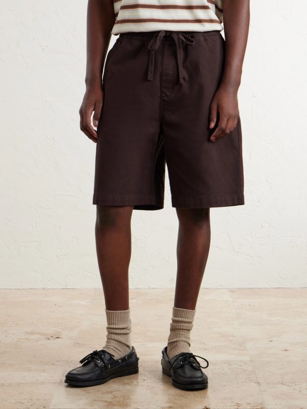 Floyde Straight-Leg Stretch-Cotton Twill Shorts - FR
