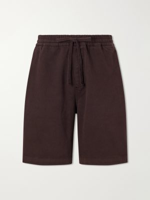 Floyde Straight-Leg Stretch-Cotton Twill Shorts