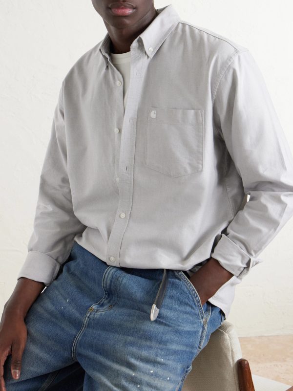 Button-Down Collar Logo-Embroidered Cotton Oxford Shirt - CU Button-Down Collar Logo-Embroidered Cotton Oxford Shirt - CU