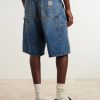 Straight-Leg Denim Shorts - BK Straight-Leg Denim Shorts - BK